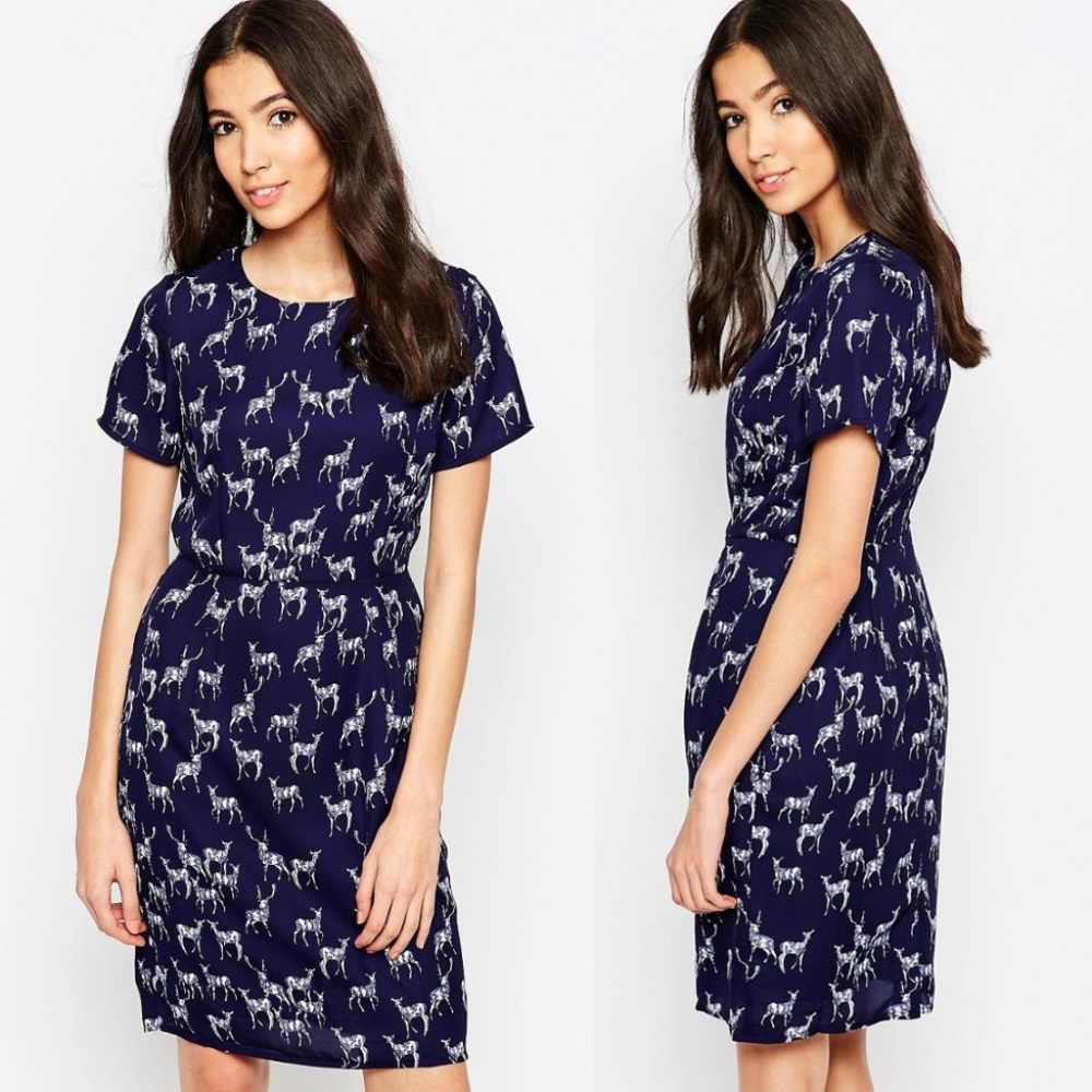 🆕 Sugarhill Boutique "Julie" stag shift dress